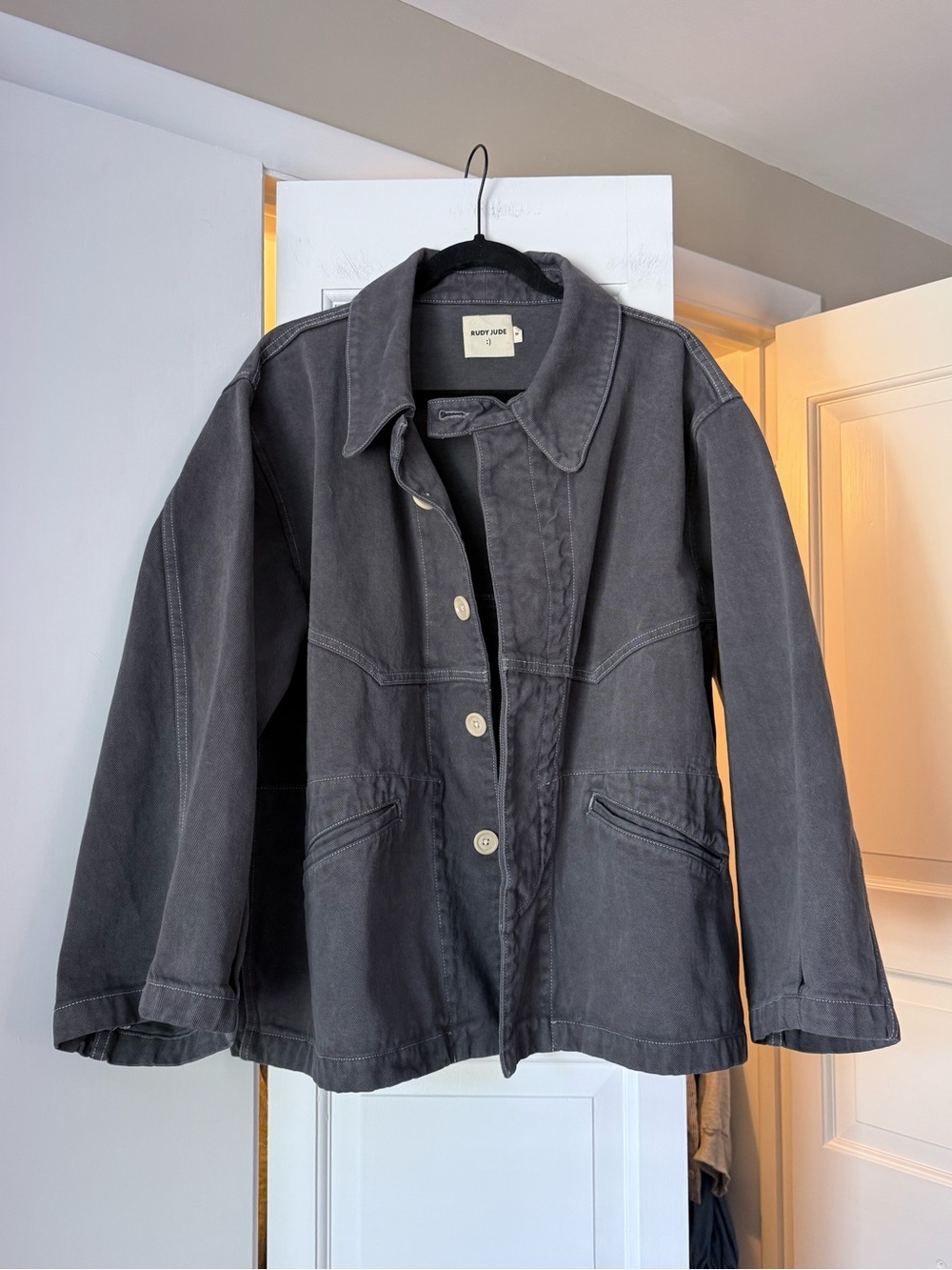 Rudy Jude Big Jean Jacket Ink Medium NWOT
